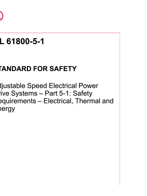 UL 61800-5-1 PDF UL 61800-5-1 PDF